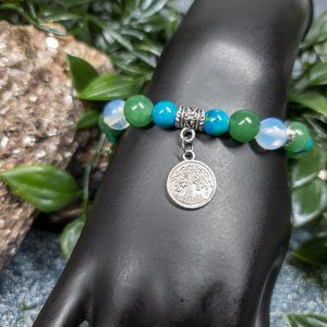 Aventurine and Opalite Bracelet by Ulara Moon